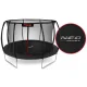 Neo-Sport NS-12C231 dārza batuts ar iekšējo tīklu 374 cm, melns