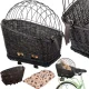Liels austs grozs velosipēdam suņu, kaķu, bagāžas parvadāšanai | Large Woven Bicycle Basket for Dogs Cats Luggage