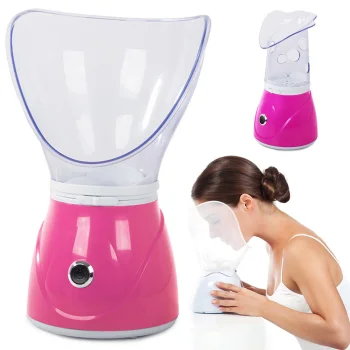 Sejas tvaika pirts un inhalators, 130W, 60ml, rozā