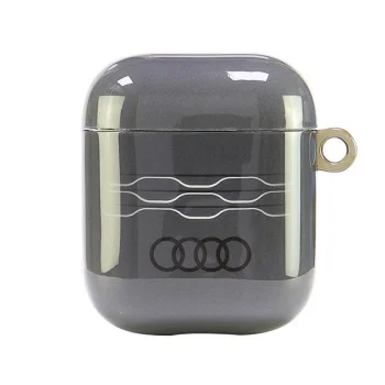 Audi IML Geometric Pattern austiņu maciņš AirPods 1 / 2, pelēks