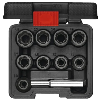 GEDORE red spirālveida skrūvju izvilcēju komplekts 1/2" 10 gab. R68003010