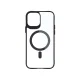 3mk iPhone 12 Pro Max vāciņš Satin Armor MagCase, caurspīdīgs ar melnu rāmi