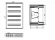 Zemapmetuma sadales skapis TIBOX 585x900x115mm, 5x24P, IP54, pelēks