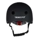 Bērnu velo ķivere Trike Fix ar LED apgaismojumu, S (48-54 cm), melna