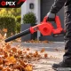 Akumulatora lapu pūtējs OPEX TOOLS OPX28022 21V 150W ar 2 akumulatoriem un maisu