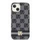 DKNY iPhone 15 / 14 / 13 vāciņš IML Checkered Mono Pattern MagSafe, melns