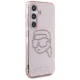 Karl Lagerfeld Rhinestones K. Head Logo vāciņš Samsung Galaxy S25 rozā