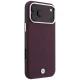 BMW Sign Deboss Quilted Metal Logo vāciņš iPhone 18 Pro / 17 Pro ar MagSafe, bordo