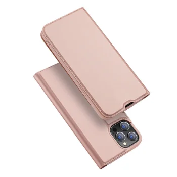 Dux Ducis iPhone 13 Pro Max atverams vāciņš maciņš grāmatiņa Skin Pro, rozā