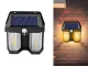 Saules bateriju lampa ar kustības un krēslas sensoru, 3 režīmi, ūdensizturīga, 1200lm