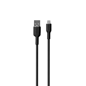 Puro Soft USB-A uz Lightning kabelis, 1.5m, melns