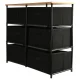 Organizators ar 6 atvilktnēm, savvaļas ozols, 76x30x68 cm