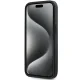 DKNY iPhone 15 Plus vāciņš 3D Rubber Repeat Pattern, melns