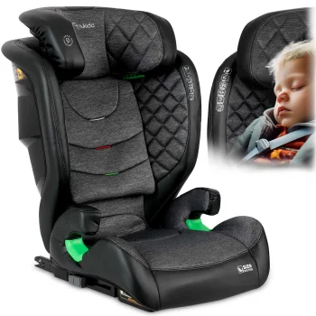 Nukido Louis bērnu autosēdeklis 15-36 kg Isofix, melns/pelēks