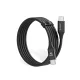 Orico CDX USB-C uz USB-C kabelis 100W 5A Power Delivery 1m, melns