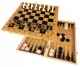 Šahs, Dambrete un Bekgemons (Nardi), Spēļu Komplekts | Chess Checkers and Backgammon Game Set