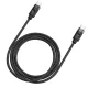 Orico CDX 60W 3A USB-C uz USB-C kabelis, 1m, Melns