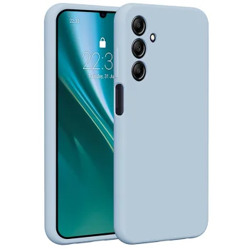 Silikona vāciņš Etteri Silicone Case Samsung Galaxy A25 5G (Global), gaiši zils