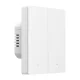 Sonoff M5-2C-80W viedais sienas slēdzis WiFi Matter, 2 kanāli, balts