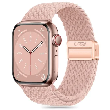 Tech-Protect Nylonmag siksniņa Apple Watch 42 / 44 / 45 / 49 mm, rozā