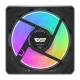 Datora ventilators Darkflash Gauss G24 120 mm ARGB PWM, melns