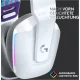 Logitech G733 Lightspeed bezvadu spēļu austiņas, baltas