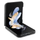 BMW Leather Hot Stamp vāciņš priekš Samsung Galaxy Z Flip5, melns