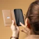 Atverams vāciņš TFO Smart Triangle priekš Oppo A5 5G, brūns
