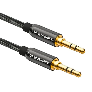 Wozinsky universāls AUX 3.5mm kabelis 3 m melns
