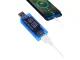 USB sprieguma un strāvas mērītājs, voltmetrs / ampērmetrs, zils