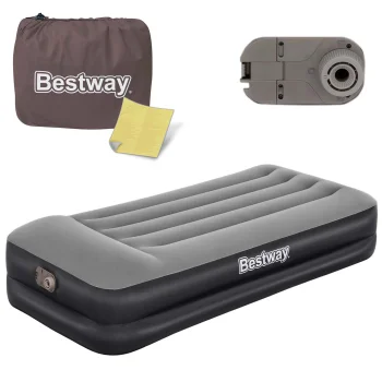 Bestway 67401 piepūšamais matracis ar iebūvētu sūkni 191x97x46 cm