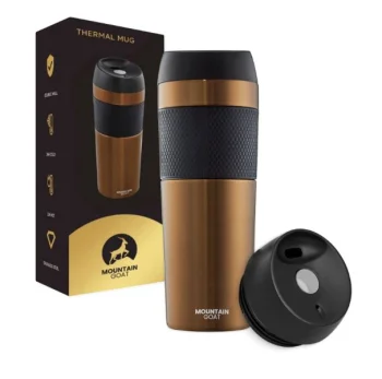 Termokrūze MOUNTAIN GOAT TRAVEL 450 ml, brūna