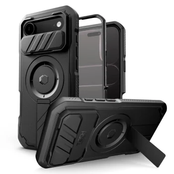 Tech-Protect Kevlar MagSafe vāciņš iPhone 17 Air, melns
