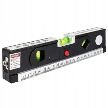 Lāzera līmeņrādis ar mērlenti un LED apgaismojumu 24cm