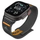 Spigen Athlex Air 2 siksniņa Apple Watch (44 / 45 / 46 / 49 mm), melna ar oranžu