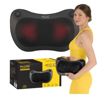4Fizjo Shiatsu PRO+ masāžas spilvens, melns