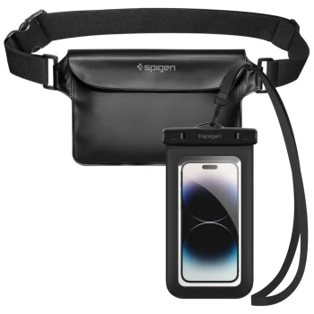 Spigen A621 Ūdensnecaurlaidīgs telefonu aizsargmaciņš un jostas soma | Universal Waterproof Phone Case and Waist Bag