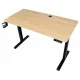 Elektriski regulējams rakstāmgalds 120x60 cm ar atmiņas paneli, gaišs koks/melns