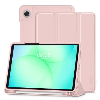 TechProtect SmartCase Pen atverams vāciņš Samsung Galaxy Tab A9+ 11.0, rozā