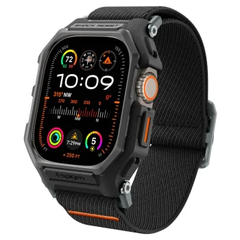 Spigen Lite Fit Pro aizsargietvars ar siksniņu Apple Watch Ultra 1 / 2 (49mm) Matte Black
