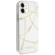 Guess iPhone 12 mini vāciņš Gold Chain Collection, balts
