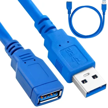 USB 3.0 pagarinātāja kabelis, ekranēts, 1.5m