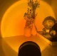RGB saulrieta projektora lampa ar statīvu melna