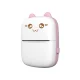 HURC9 mini termoprinteris ar Bluetooth Mini Kitty, rozā
