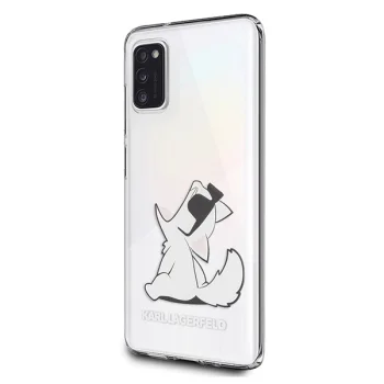 Karl Lagerfeld Samsung Galaxy A41 vāciņš Choupette Fun, caurspīdīgs