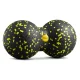 4Fizjo dubultā masāžas bumbiņa EPP 8 cm, melna/dzeltena
