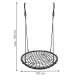 Malatec HB23513 bērnu šūpoles ar 100 cm diametru un 150 kg kravnesību