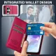 Samsung Galaxy A55 ( SM-A556B/DS ) LC.IMEEKE PU Leather Wallet Protective Book Case Cover, Red | Telefona Vāciņš...