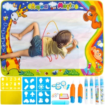 Ūdens Zīmēšanas Paklājs Xxl100X80 Cm Komplekts 22443 | Water Drawing Mat Set