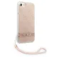Guess iPhone SE 2022 / SE 2020 / 7 / 8 vāciņš 4G Print Strap Rozā